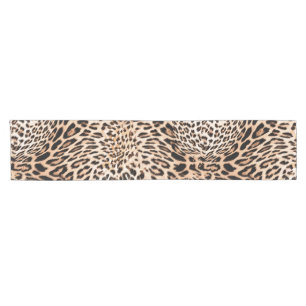 Chemin De Table Court Motif de fourrure Leopard