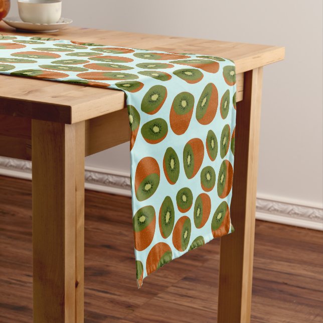 Chemin De Table Court Motif de Kiwifruit (In Situ)