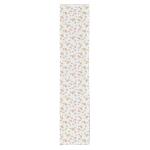 Chemin De Table Court Motif de papier peint d'élégance des roses roses
