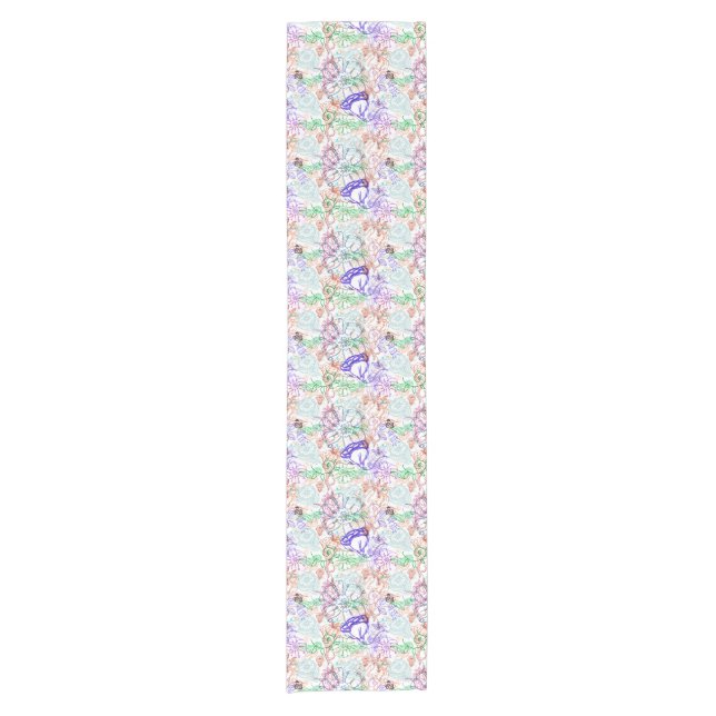 Chemin De Table Court Motif floral 13 (Devant)