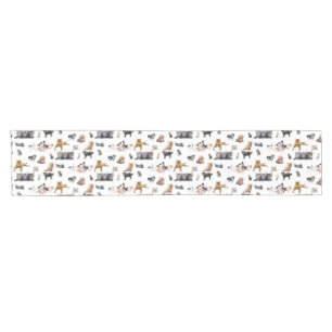 Chemin De Table Court Motif mignon avec des photos de Chats et chatons