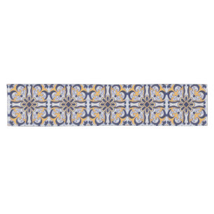Chemin De Table Court Motif portugais de tuile