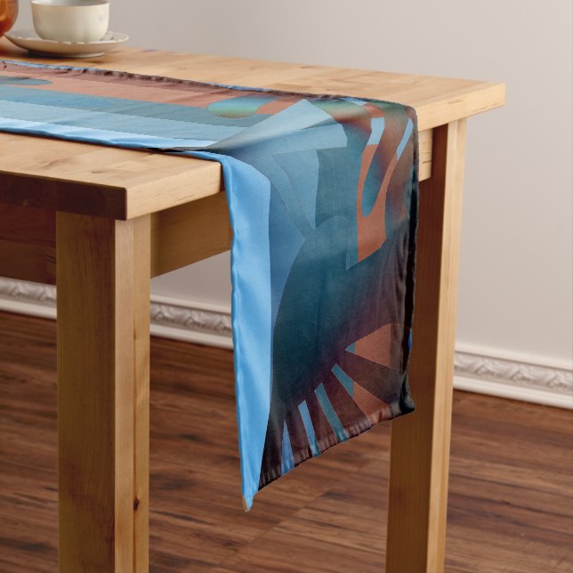 Chemin De Table Court Musique Kokopelli Sud-Ouest 2 14X72 Table Runner (In Situ)
