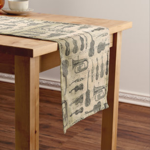 Chemin De Table Court musique Note Motif Musique Thème Table Runner