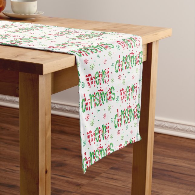 Chemin De Table Court Noël (In Situ)