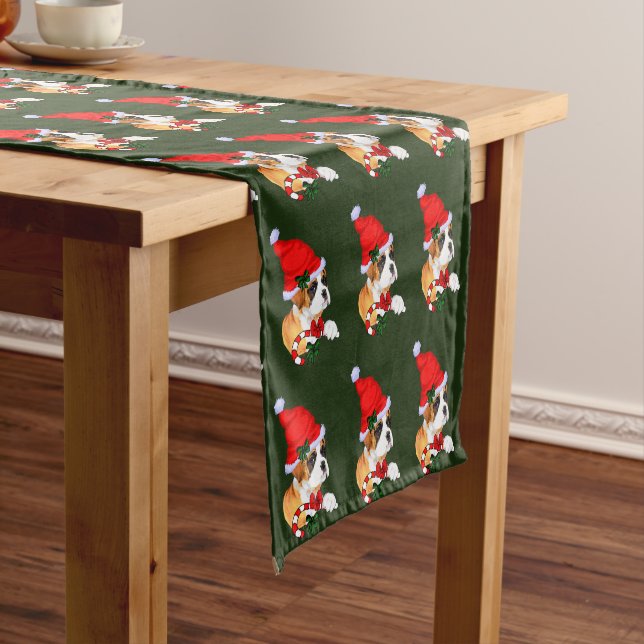 Chemin De Table Court Noël de la boîte à chiot (In Situ)