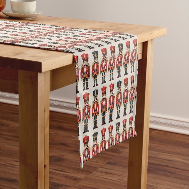 Chemin De Table Court Noisette Soldats Noël (In Situ)