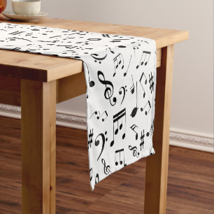 Chemin De Table Court Notes musicales 3