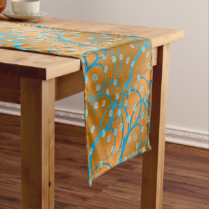 Chemin De Table Court Or de jasmin