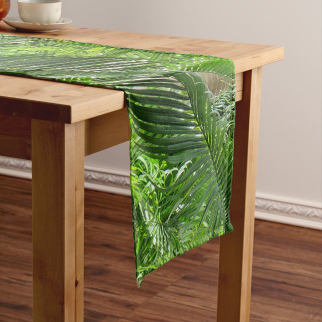 Chemin De Table Court Palmiers Jungle Table Runner (In Situ)