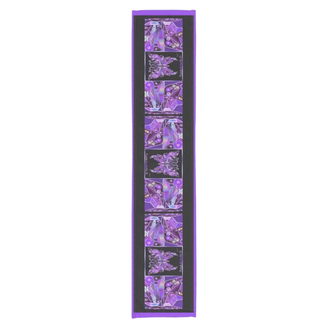 Chemin De Table Court Papillon pourpre 31 (Devant)