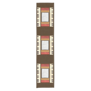Chemin De Table Court Partition de la trame de touches de piano Tablner