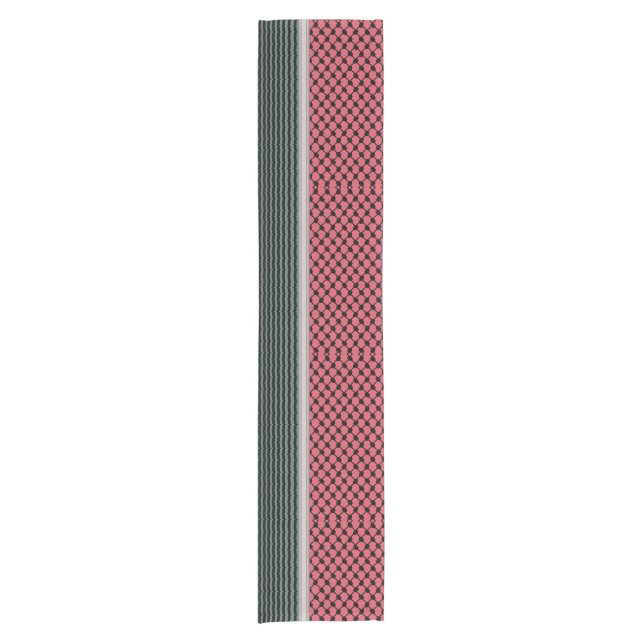 Chemin De Table Court Pastèque palestinienne Hatta Keffiyeh Kufiya Folk (Devant)