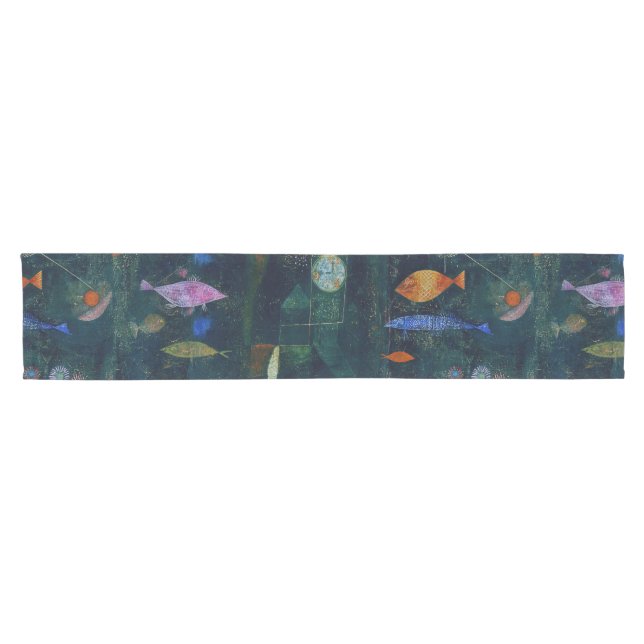 Chemin De Table Court Paul Klee Fish Magic Peinture Abstraite Art graphi (Horizontal)