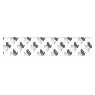 Chemin De Table Court Petit ours Ours Silhouette Main