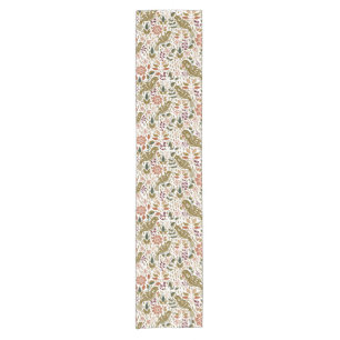 Chemin De Table Court Pheasant Folk Art Table Runner Automne au Manoir