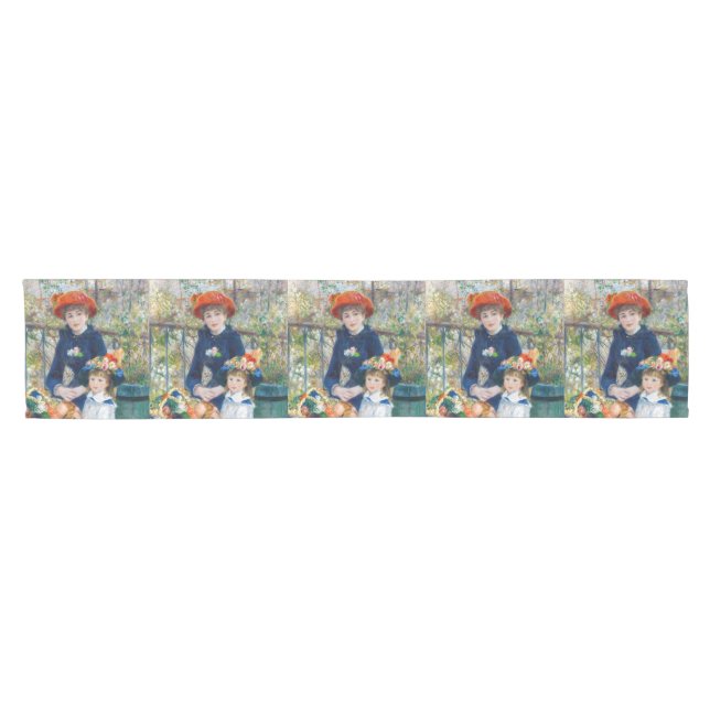 Chemin De Table Court Pierre-Auguste Renoir - Deux soeurs sur la terrass (Horizontal)