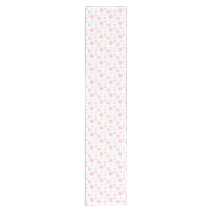 Chemin De Table Court Pink Whimsflake Motif esthétique