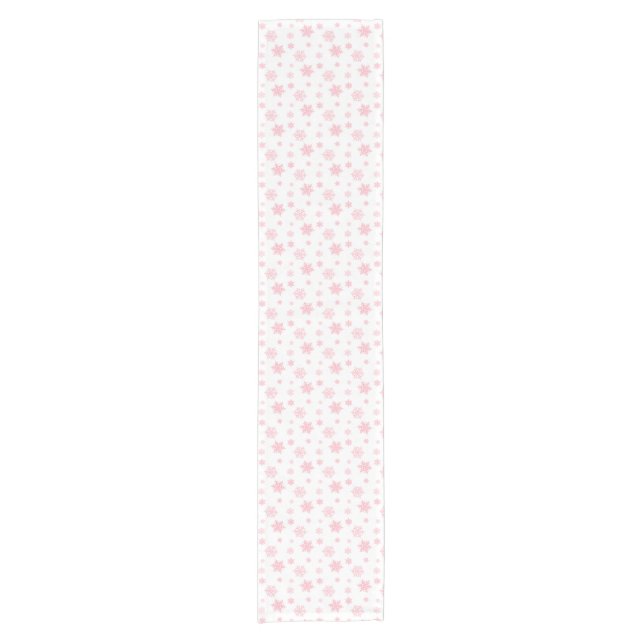 Chemin De Table Court Pink Whimsflake Motif esthétique (Devant)
