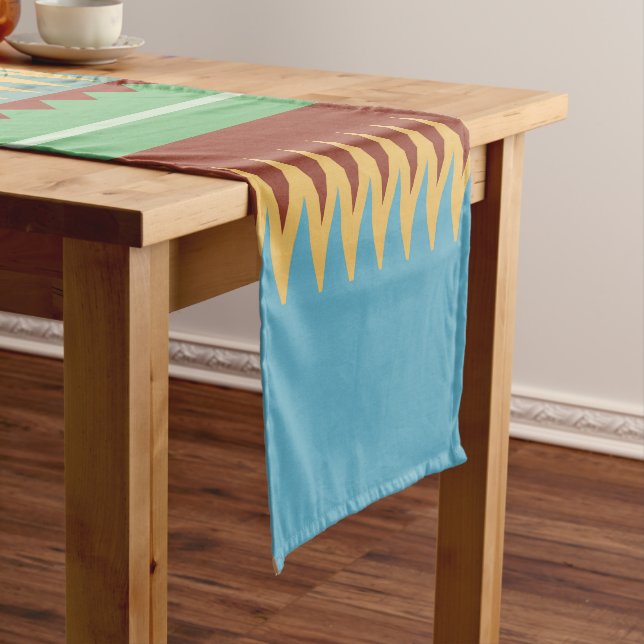 Chemin De Table Court Piste de table Indigène Print 5 (In Situ)