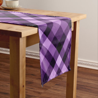 Chemin De Table Court Plum moderne Plat violet Paillettes Moins Courant