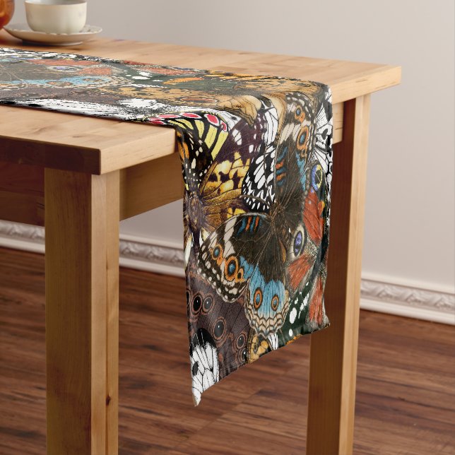 Chemin De Table Court Poster de animal. Ailes papillons. (In Situ)