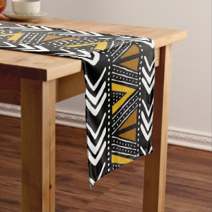 Chemin De Table Court Printed African Bogolan Table Runner