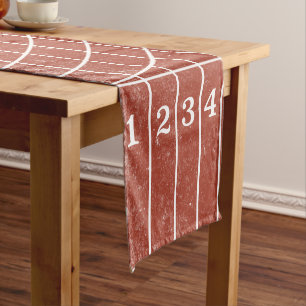 Chemin De Table Court Red Runway Track style déprimé