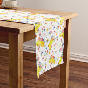 Chemin De Table Court Ressort Floral Coureur de table - Avril Show
