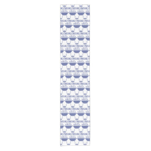 Chemin De Table Court Roi Du Grill, Bleu