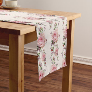 Chemin De Table Court Roses Roses Roses Roses Roses Roses Roses vintages