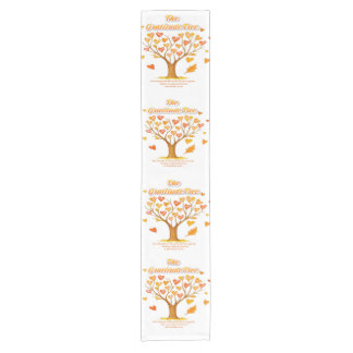 Chemin De Table Court Runner de table 'The Gratitude Tree'