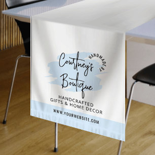 Chemin De Table Court Salon professionnel d'aquarelle bleu clair moderne