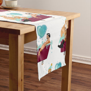Chemin De Table Court SlipperyJoe's deux gays hommes aiment la baignoire