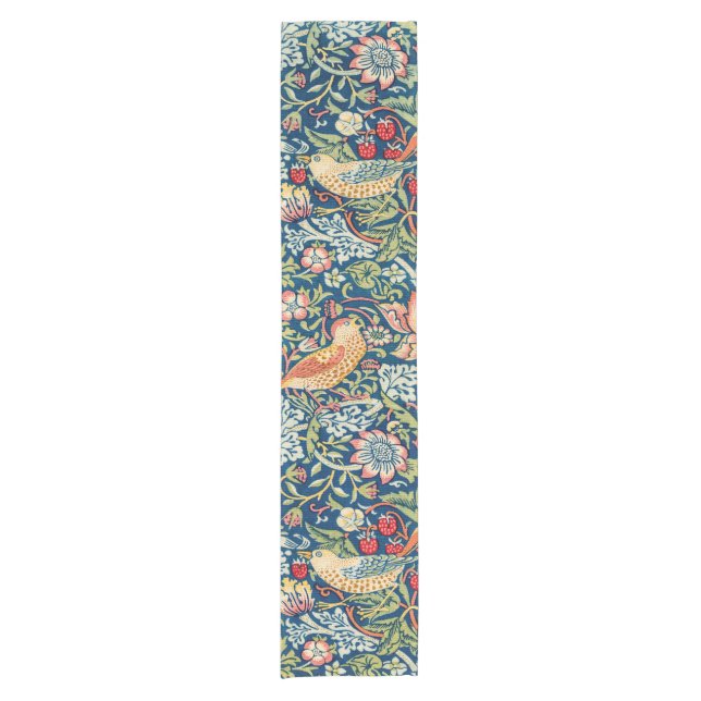 Chemin De Table Court Strawberry Thief, William Morris (Devant)