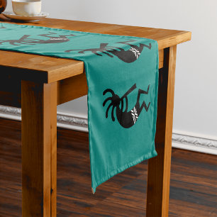 Chemin De Table Court Sud-ouest Teal de Kokopelli et noir