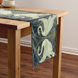 Chemin De Table Court Swans Art Nouveau vintage par Walter Crane