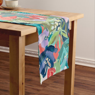 Chemin De Table Court Symphonie de jardin vibrant