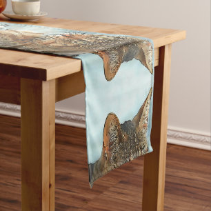 Chemin De Table Court Tabby Cat RB Style Dessin Artistique