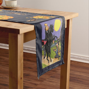 Chemin De Table Court Tableau creux somnolent de chariot de citrouille