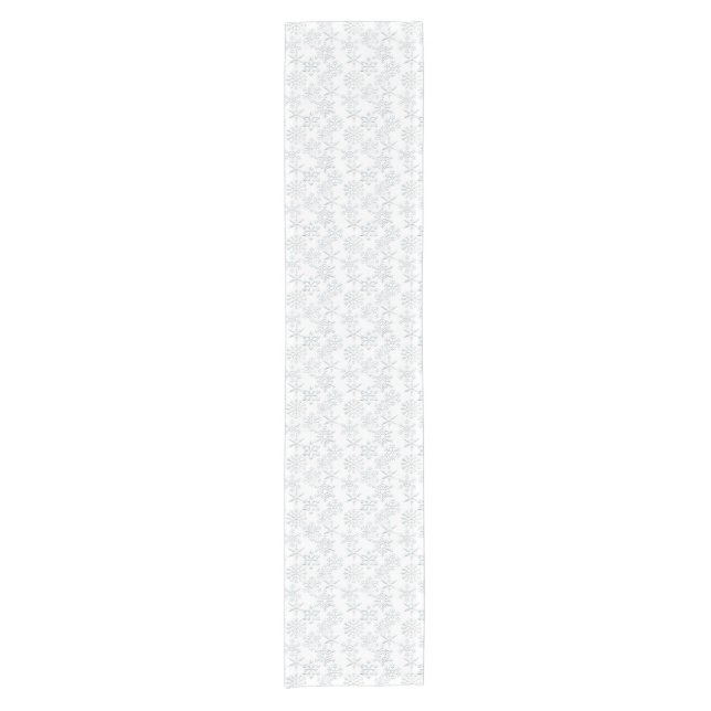 Chemin De Table Court Tablerunner blanc motif de Noël (Devant)