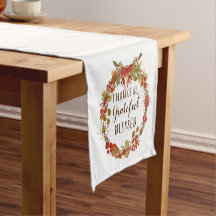 Thanksgiving Fall Wreath Grateful Blessé