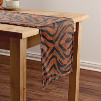 Chemin De Table Court Tiger Stripe Wild Pattern