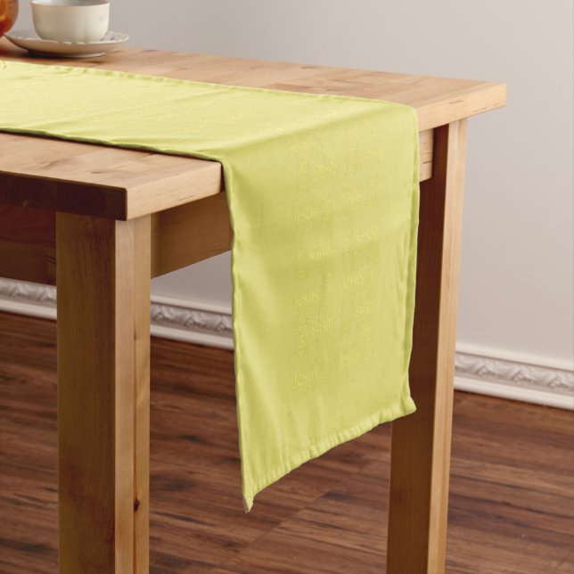 Chemin De Table Court Titulaires chrétiens de Jésus Gold Table Runner (In Situ)