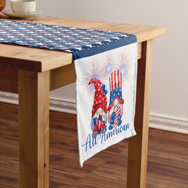 Chemin De Table Court Tous Américains (In Situ)