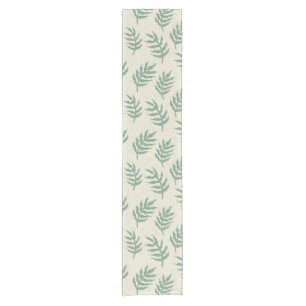Chemin De Table Court Tropical Jungle Rainforest Fern Feuille Motif 