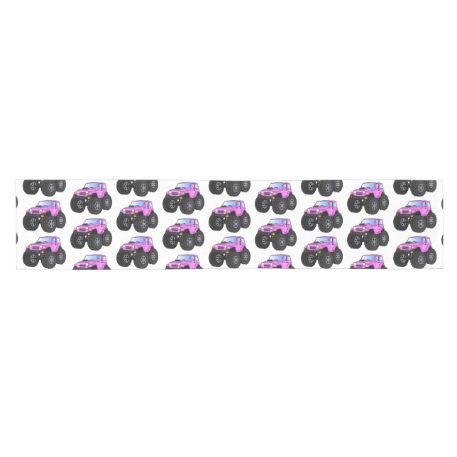 Chemin De Table Court Un Pink Monster Cartoon (Horizontal)