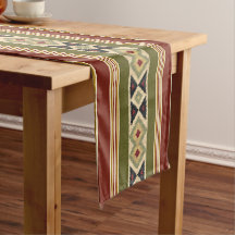 Vert olive Moutarde Ocres Jaune Art Tribal Ikat