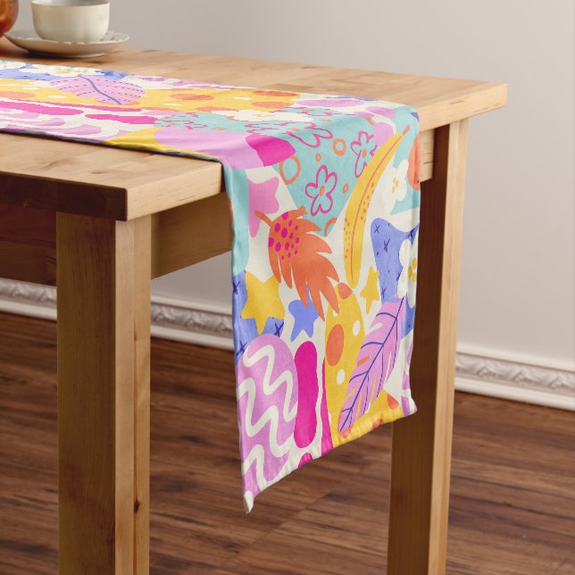 Chemin De Table Court Vibrant Maxi Patchwork (In Situ)