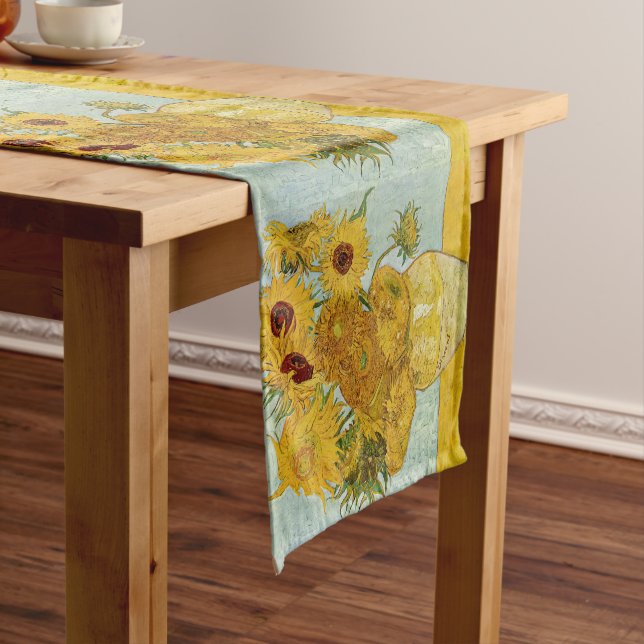 Chemin De Table Court Vincent Van Gogh - Vase avec douze tournesols (In Situ)